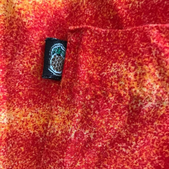 Pineapple Connection Sz L Hawaiian Shirt Palm Trees Sunset Camp Short Sleeve Mul - Picture 3 of 10